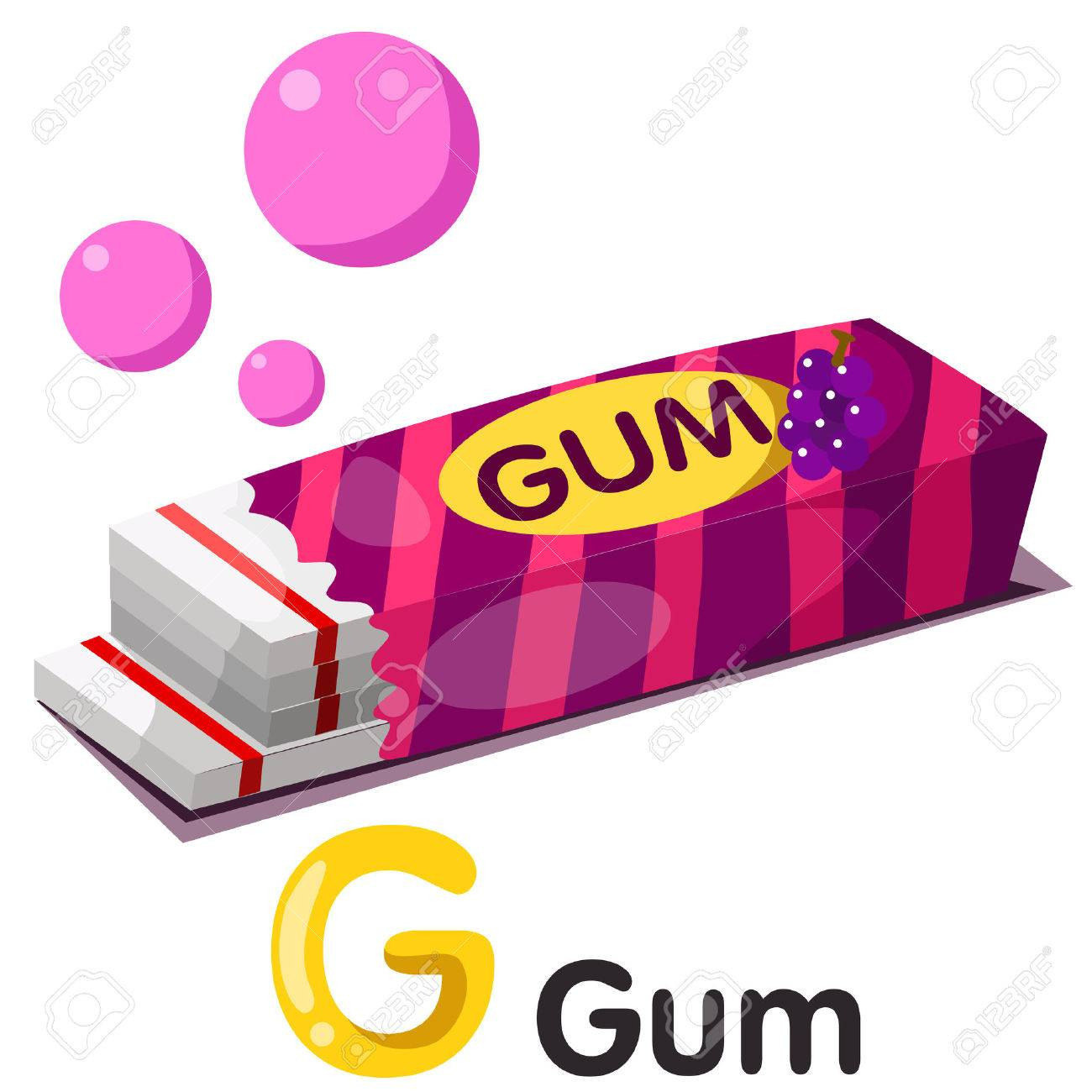 1300x1300 39365351 Illustration Of G Font With Gum Extraordinary Clip Art