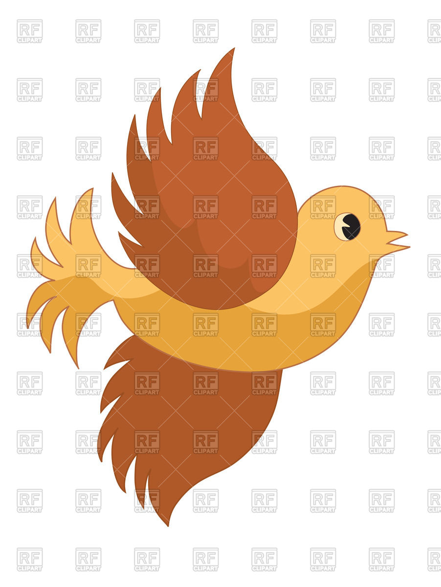 902x1200 Cute Flying Bird Royalty Free Vector Clip Art Image