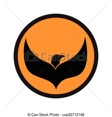 450x470 Logo Flying Eagle Realistic Icon On White Backgrounds Eps Vector