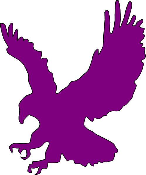 498x598 Purple Flying Eagle Clip Art