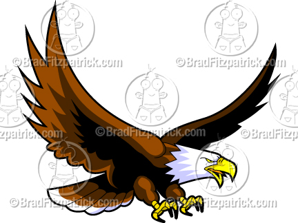 432x324 Cartoon Flying Eagle Clip Art Clipart Panda