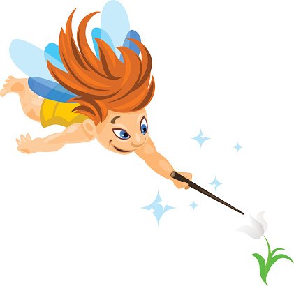 421x410 Small Flying Fairy Premium Clipart