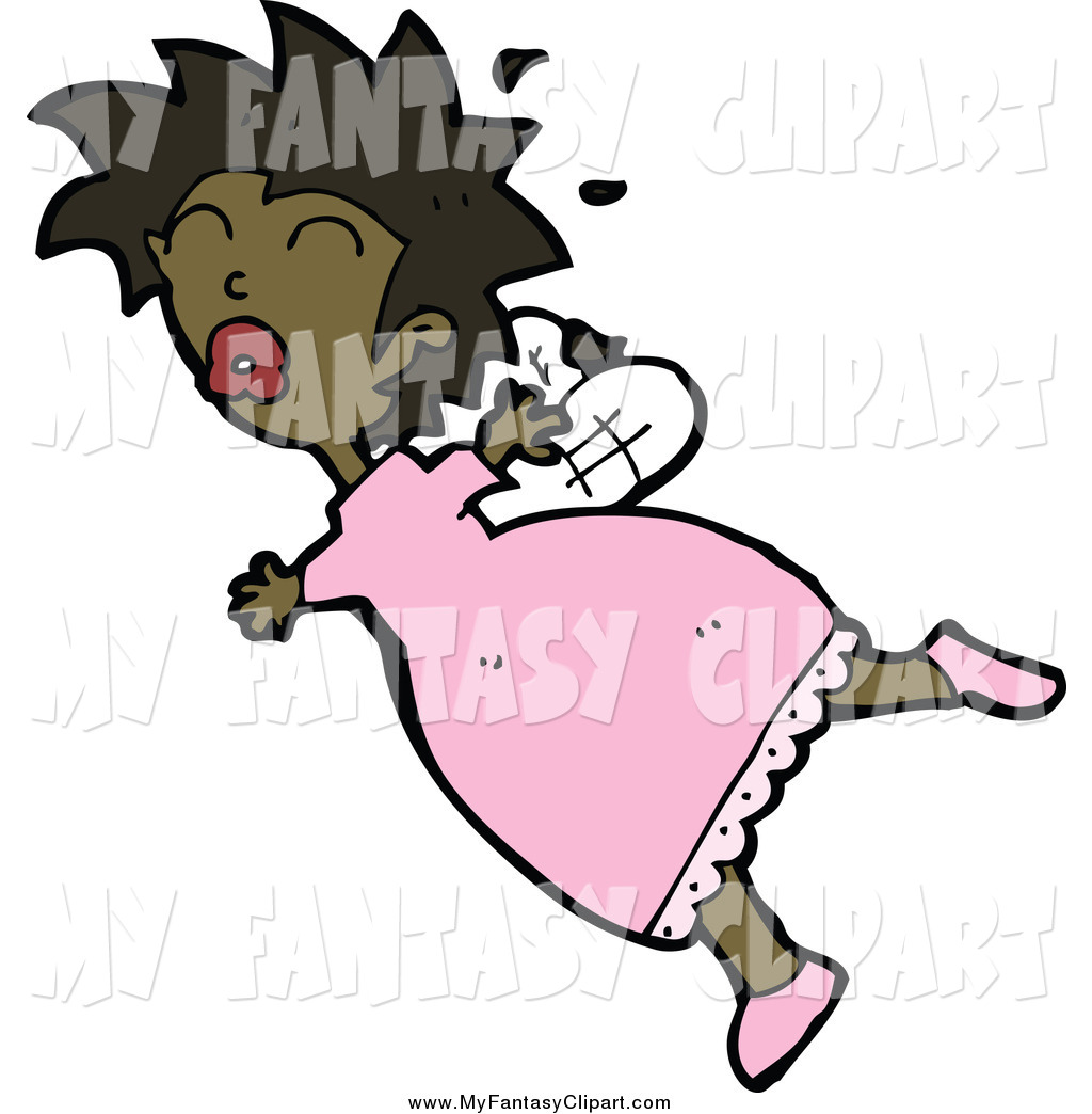 1024x1044 Clip Art Of A Black Female Fairy Flying By Lineartestpilot