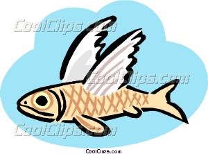 300x222 Flying Fish Clip Art