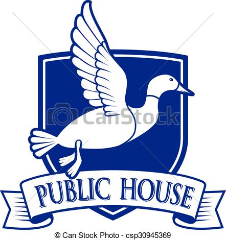 442x470 Flying Mallard Clip Art Vector