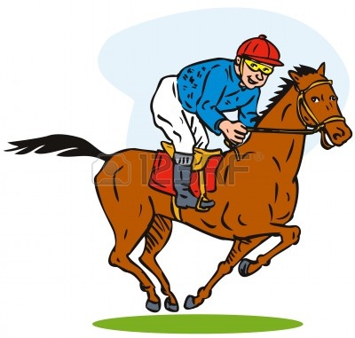 400x381 Race Horse Clipart