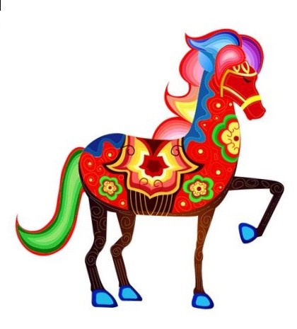 420x465 Serape Horse Pictures Clip Art