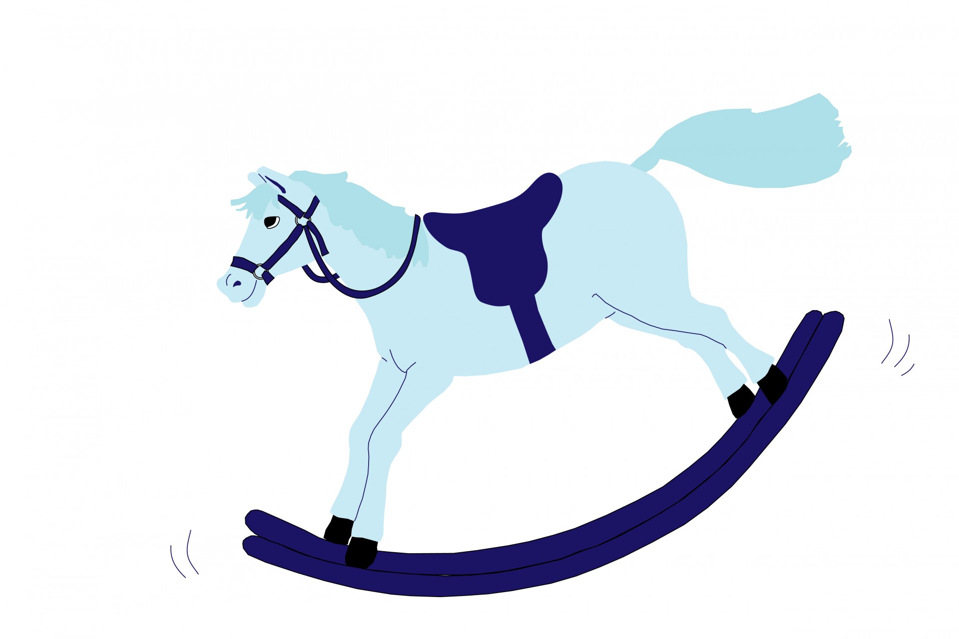 1920x1280 Blue Horse Free Clipart