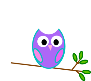 297x264 Purple Owl Clip Art