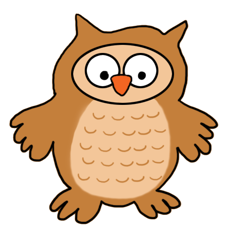 450x472 Brown Hawk Owl Clipart Line Art