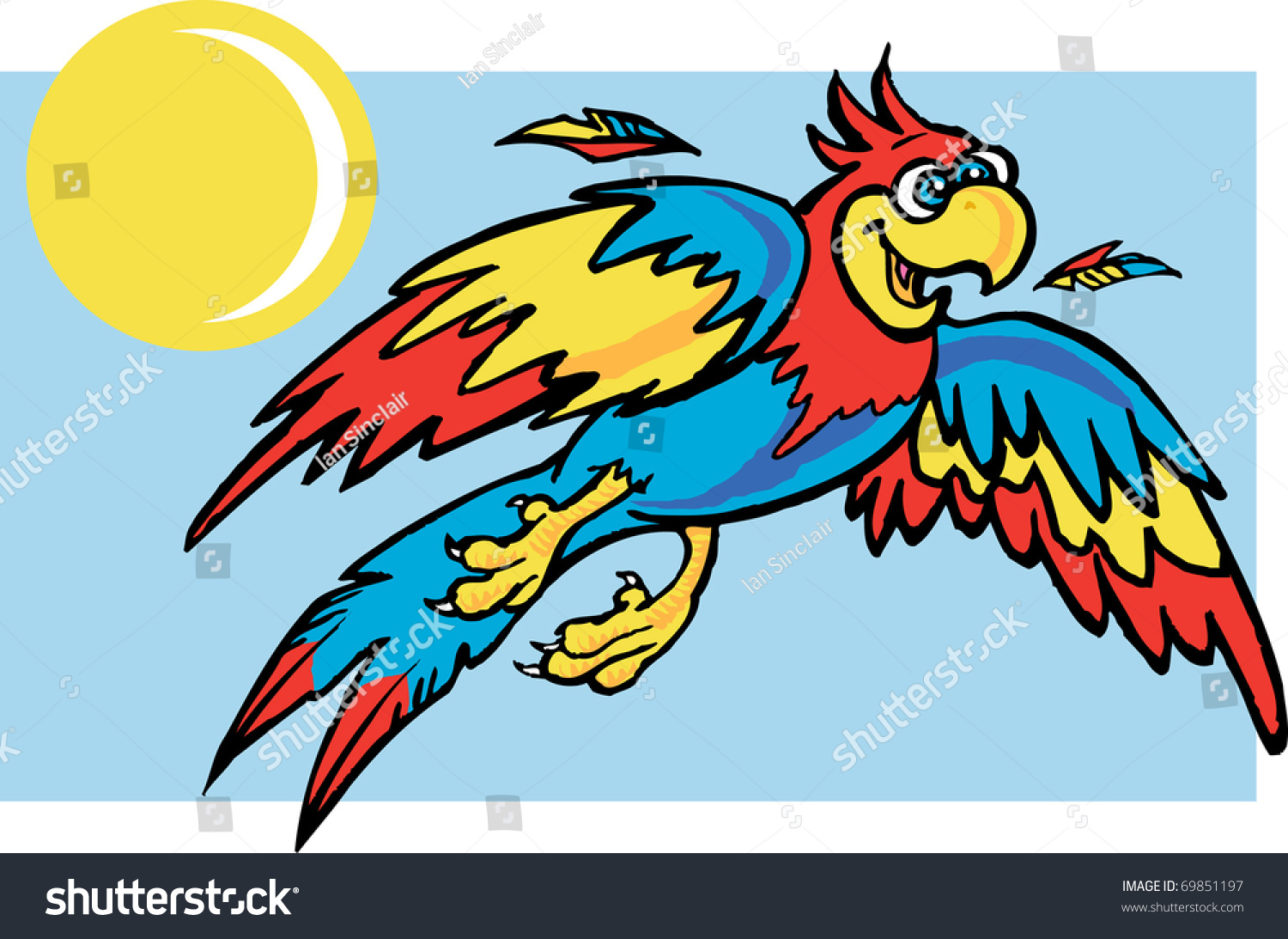 1500x1093 Flying Parrot Clipart