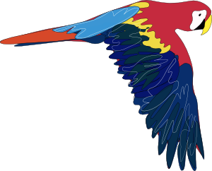 300x242 Parrot Clip Art