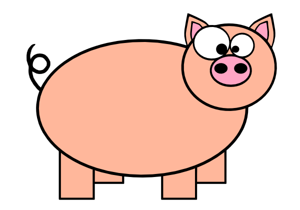 600x420 Cartoon Pig
