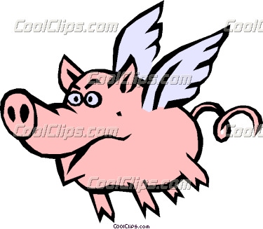 375x327 Pigs With Wings Clip Art
