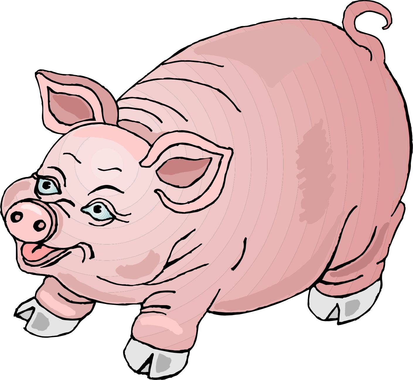 1410x1299 Pig Clipart