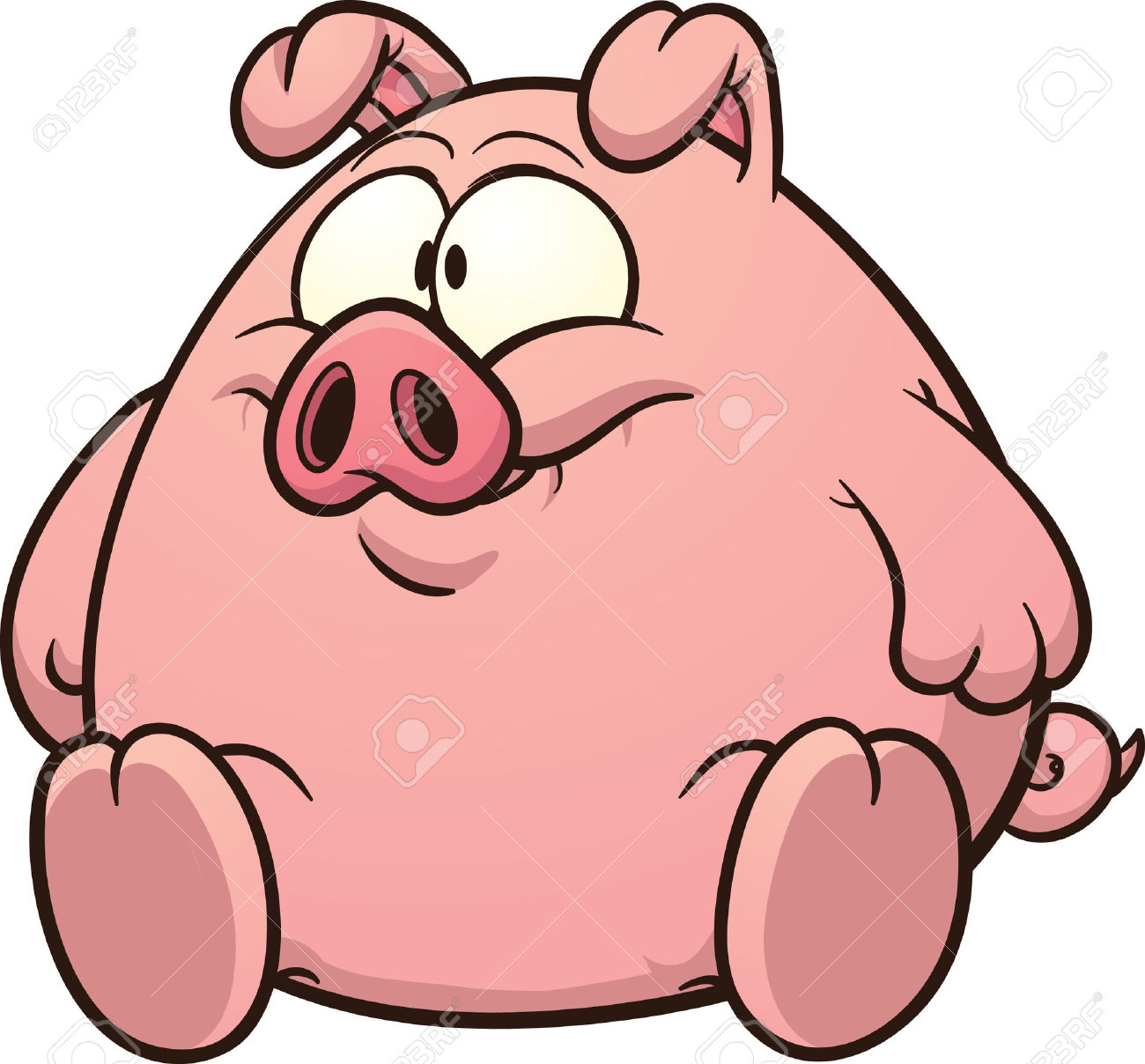 1300x1208 Clip Art Pigs Clip Art