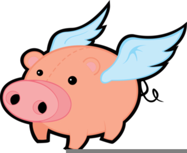 600x492 Clipart Flying Pigs Free Images