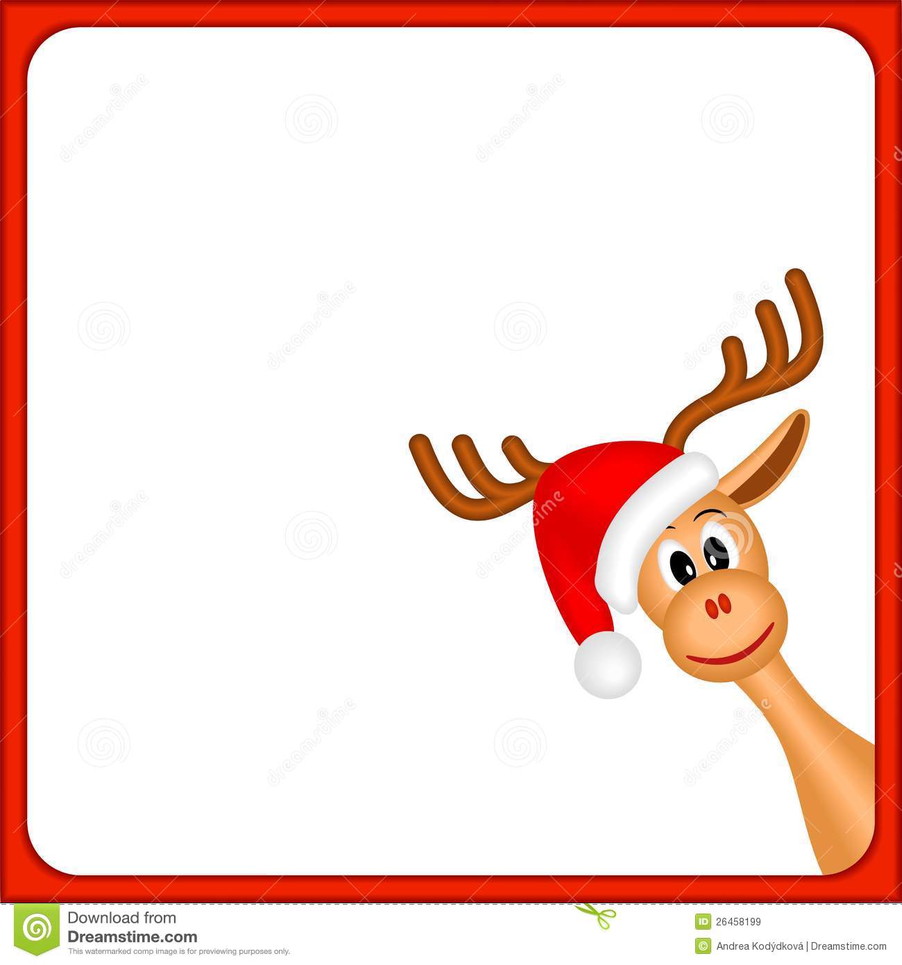 1300x1390 Reindeer Clipart Border