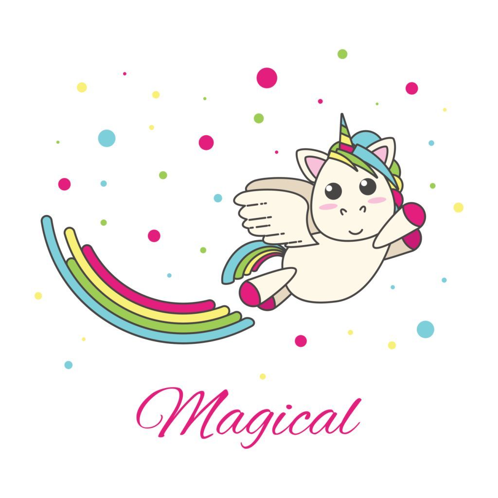 1024x1024 Flying Unicorn With A Rainbow Unicorns And Rainbows