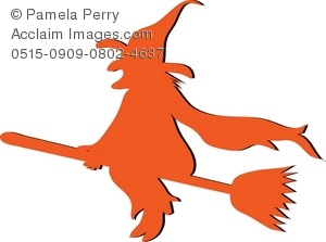 300x223 Flying Witch Clipart Amp Stock Photography Acclaim Images