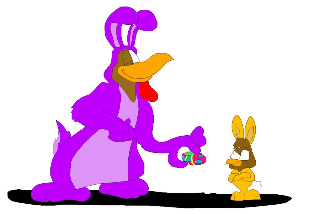 1000x685 Foghorn Leghorn And Henery Hawk's Easter By Sammyd Productions