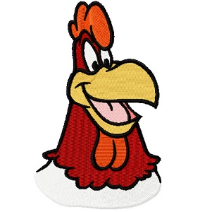 301x300 Head Foghorn Leghorn Iron On Patch
