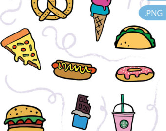 340x270 Junk Food Clipart Etsy