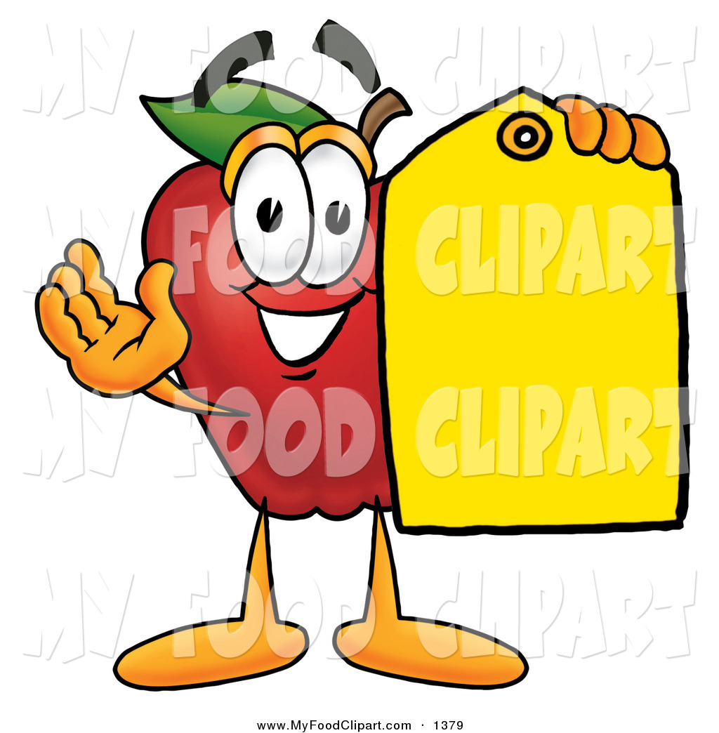 1024x1044 Food Clip Art Of A Cute Red Apple Character Mascot Holding A Blank