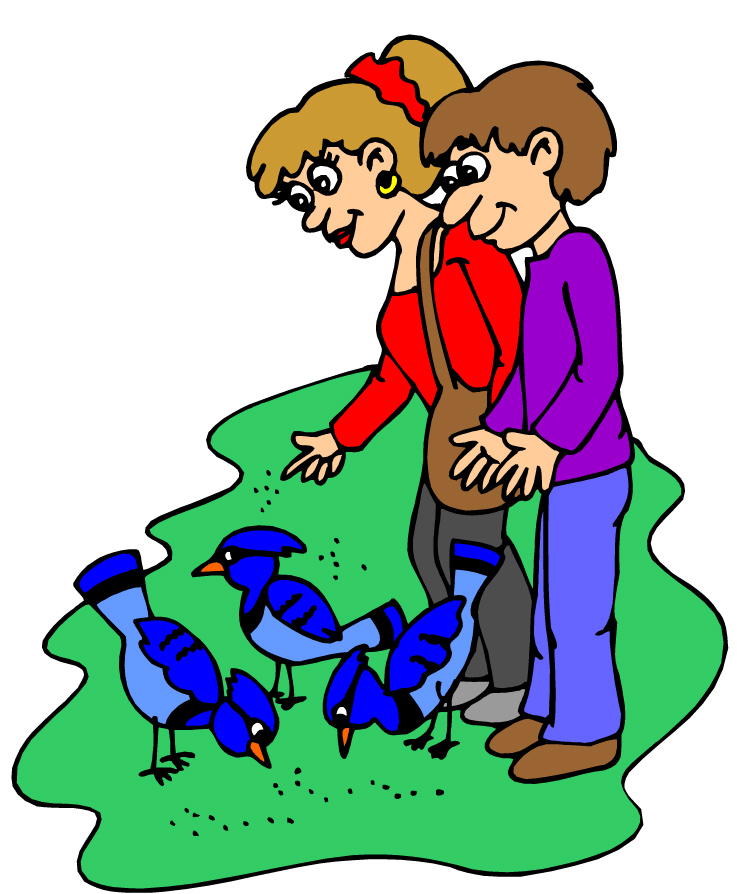 750x894 Feeding Birds Clipart