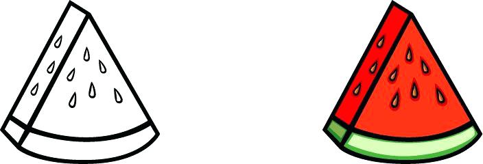 704x240 Watermelon Colouring Pages Printable Coloring Pages Food Fruits