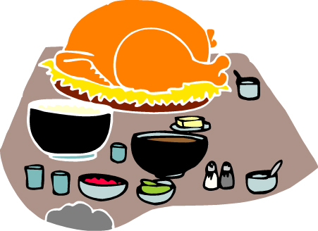 451x328 Free Table Food Clipart