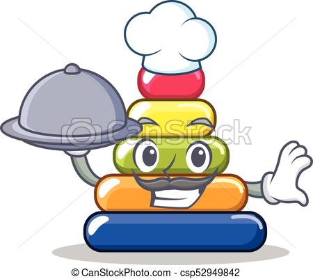 450x401 Chef With Food Pyramid Ring Character Cartoon Vector Eps Vector