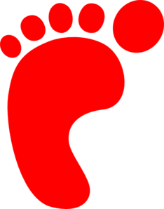 234x298 Left Foot Print Clip Art
