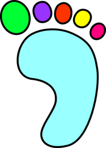 213x297 Right Foot Design Clip Art