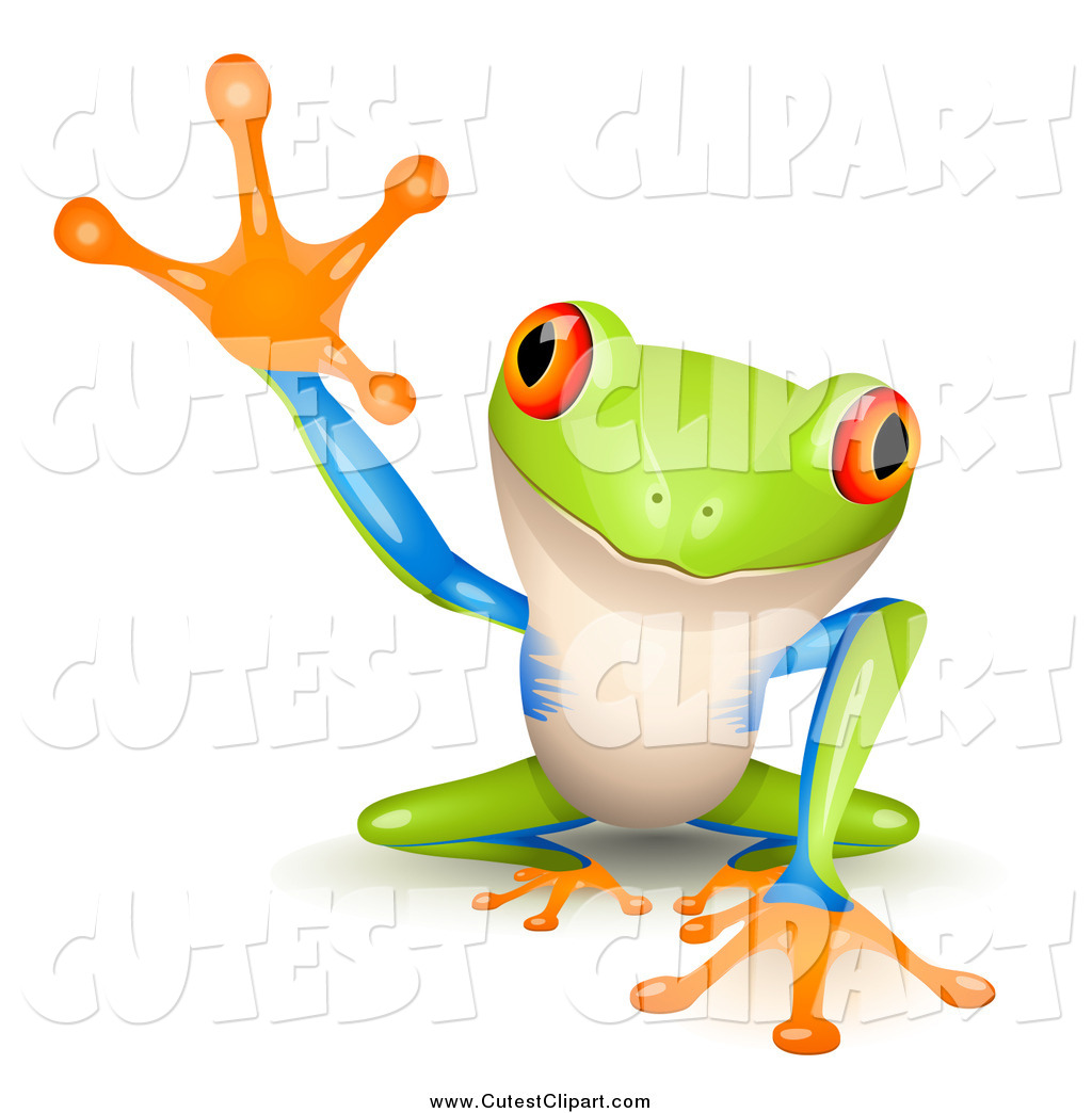 1024x1044 Vector Clip Art Of A Cute Tree Frog With A Raised Foot By Oligo
