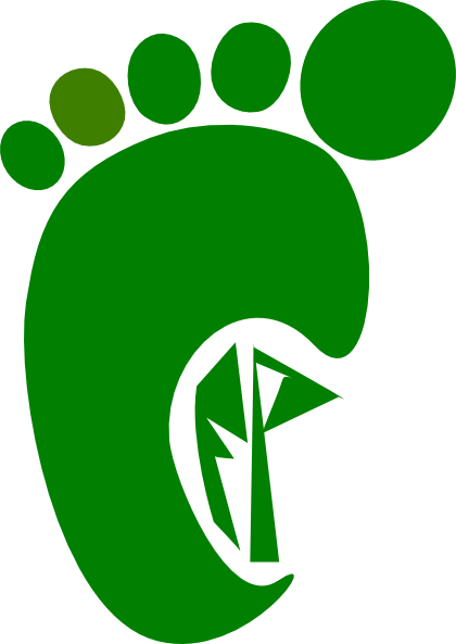 420x593 Cfp Carbon Foot Print Dk Green Clip Art