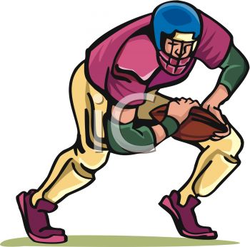 350x347 Picture Of Football Player Preparing To Run With The Ball In