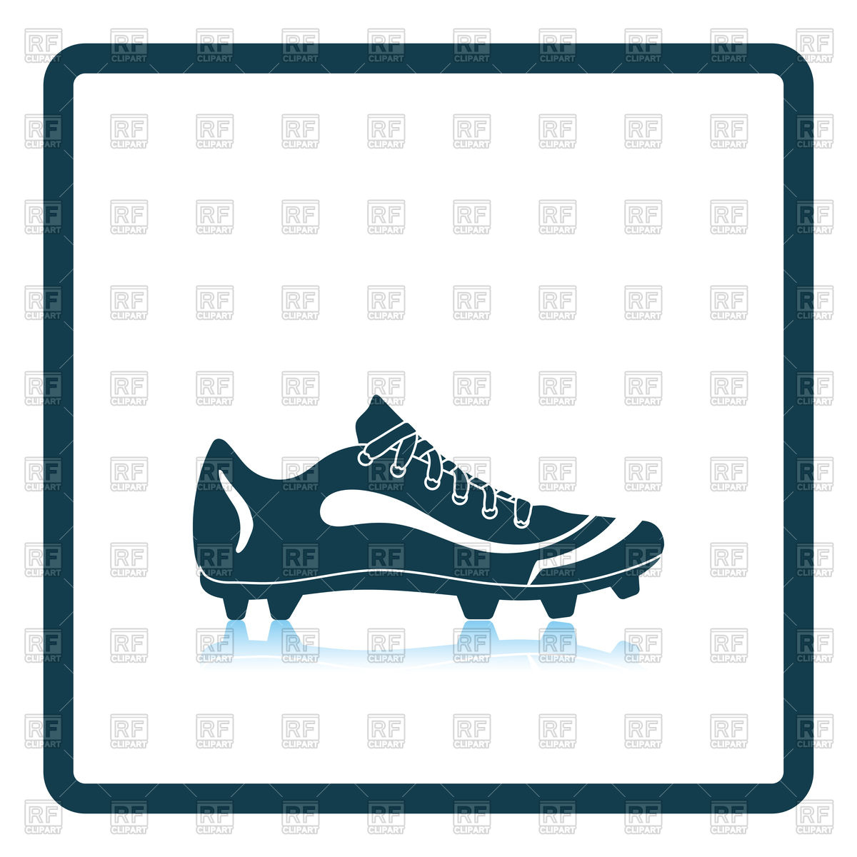 1200x1200 American Football Boot Icon Royalty Free Vector Clip Art Image