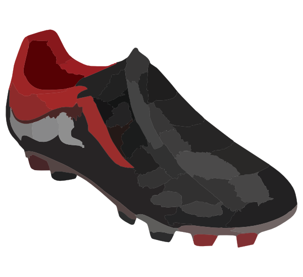 600x547 Football Cleats Clip Art