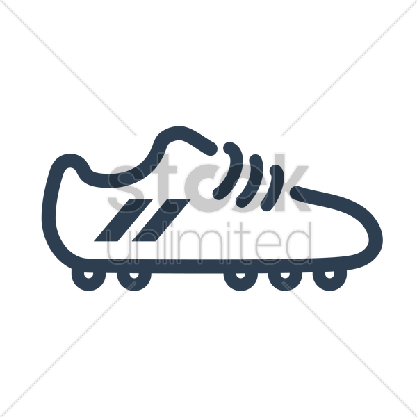600x600 Football Cleats Icon Vector Image