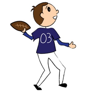 300x300 Running Football Player Clipart Clipart Panda