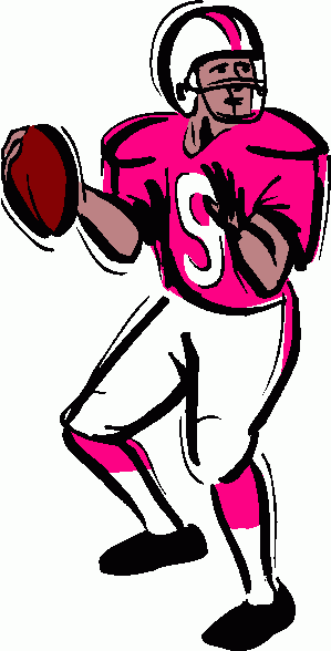 299x588 Throwing Football Clipart