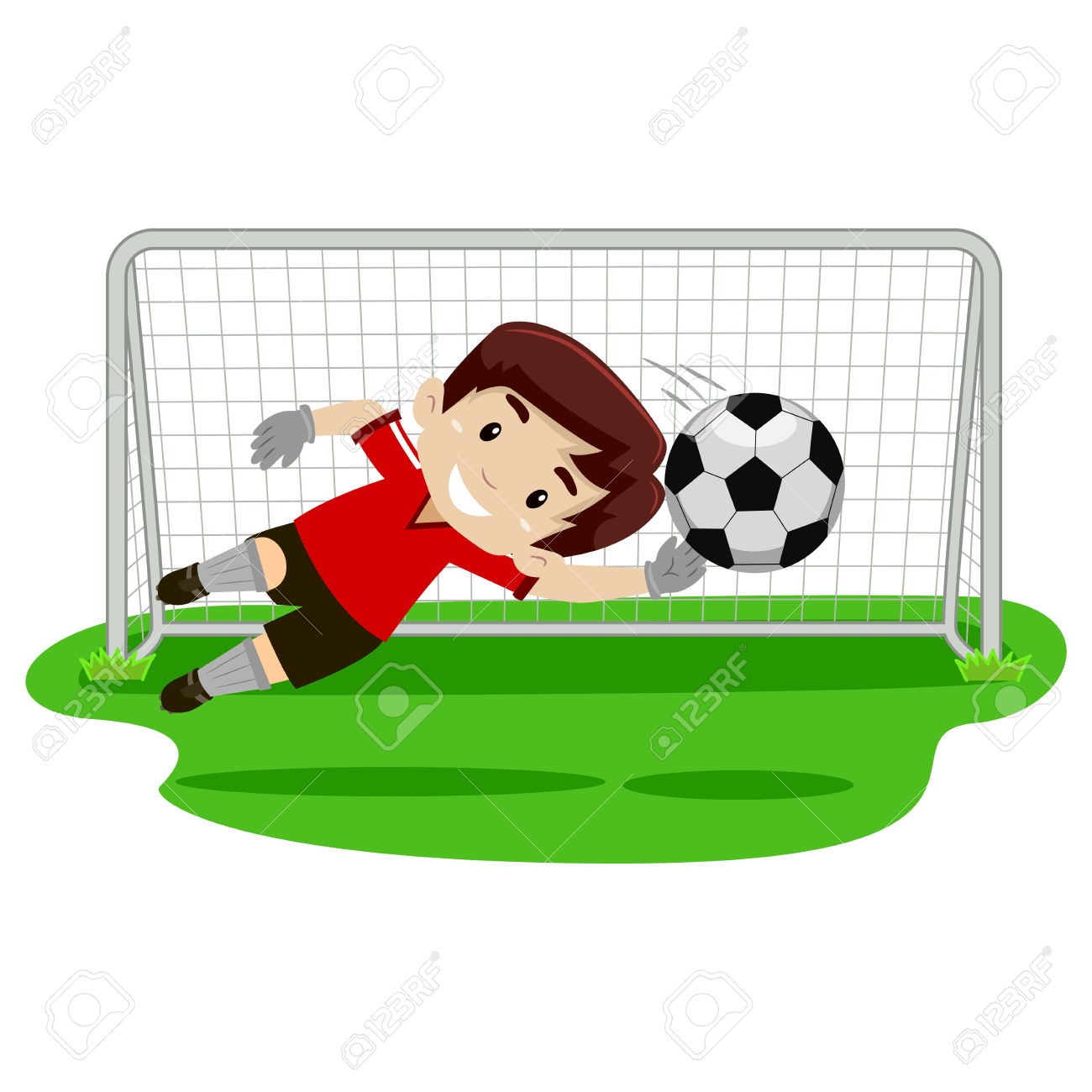 1300x1300 Football Clipart Keeper