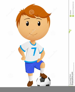246x300 Boy Playing Football Clipart Free Images
