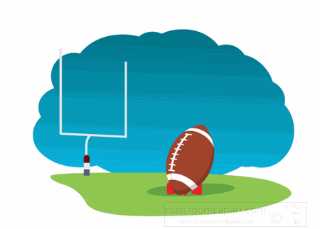 450x323 Animated Football Clipart Sports Animated Clipart Football Kicked