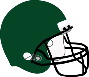 298x258 Green Football Helmet White Padding Clip Art
