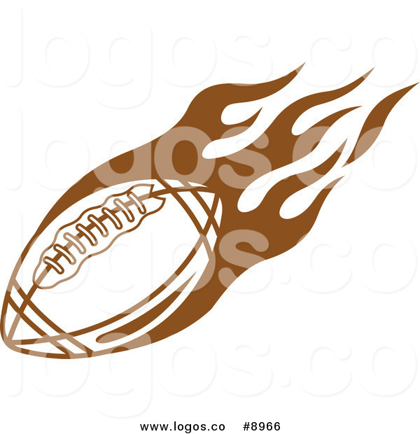 600x620 Royalty Free Clip Art Vector Brown Flying American Football