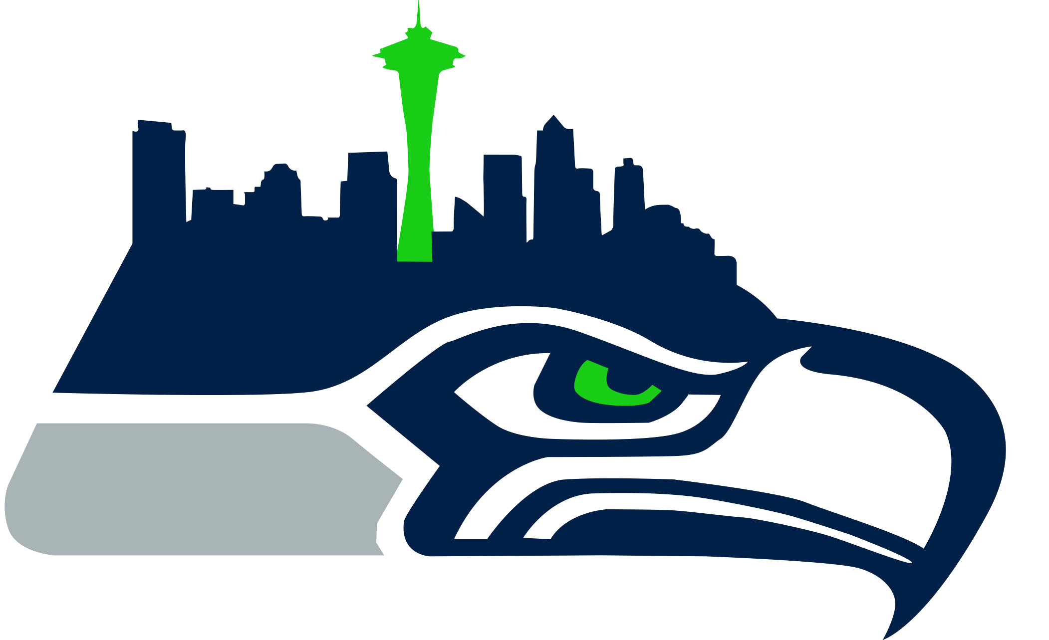 2102x1283 Voguish Seattle Seahawks Logo Clipart Clipartfest Football