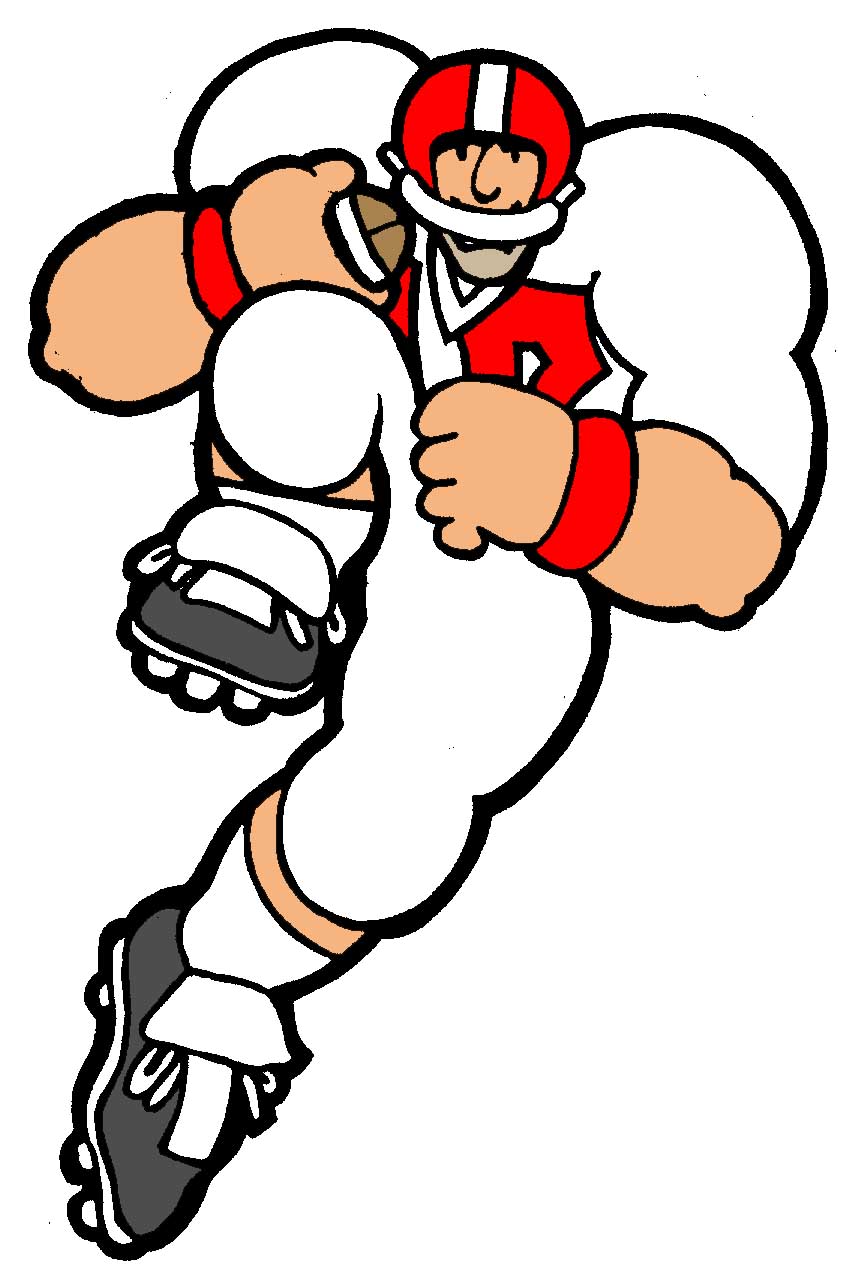 849x1270 Football Player Vector Clipart 2