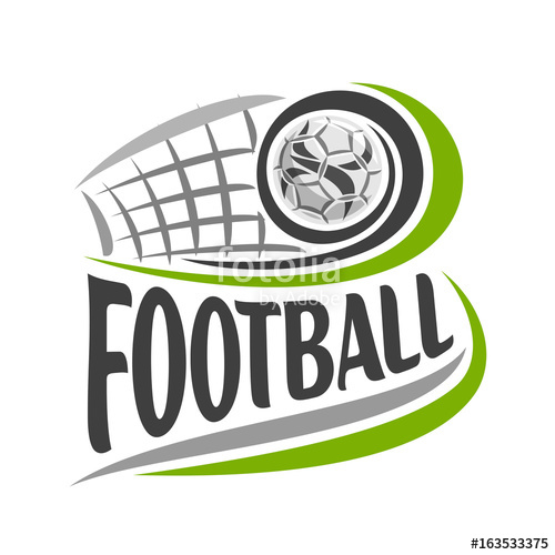 500x500 Vector Illustration On Theme Football Game, Simple Poster